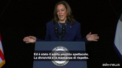 Harris risponde a Trump: il popolo Usa merita di meglio