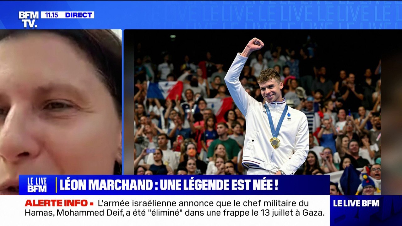 Roxana Maracineanu: "Je ne vois pas ce qui va pouvoir empêcher Léon Marchand de remporter une nouvelle médaille d'or"