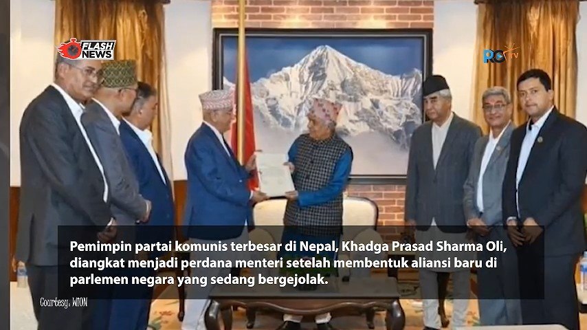 Pemimpin Partai Komunis Nepal Terpilih Menjadi Perdana Menteri