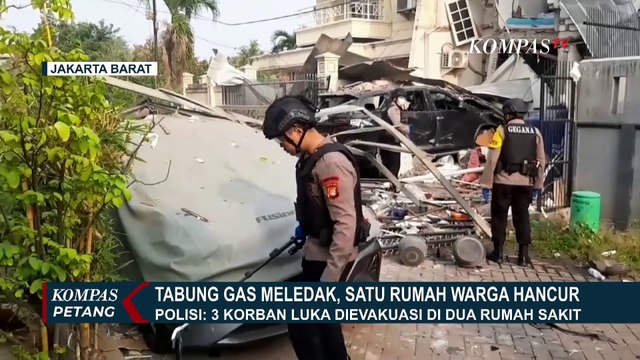 Tabung Gas Meledak di Cengkareng, Rumah Warga Hancur dan 3 Korban Terluka