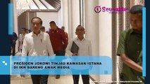 Presiden Jokowi Tinjau Kawasan Istana di IKN Bareng Awak Media