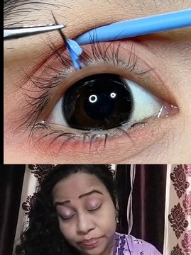 ✨How To Apply False Eyelashes #eyelashes #trending