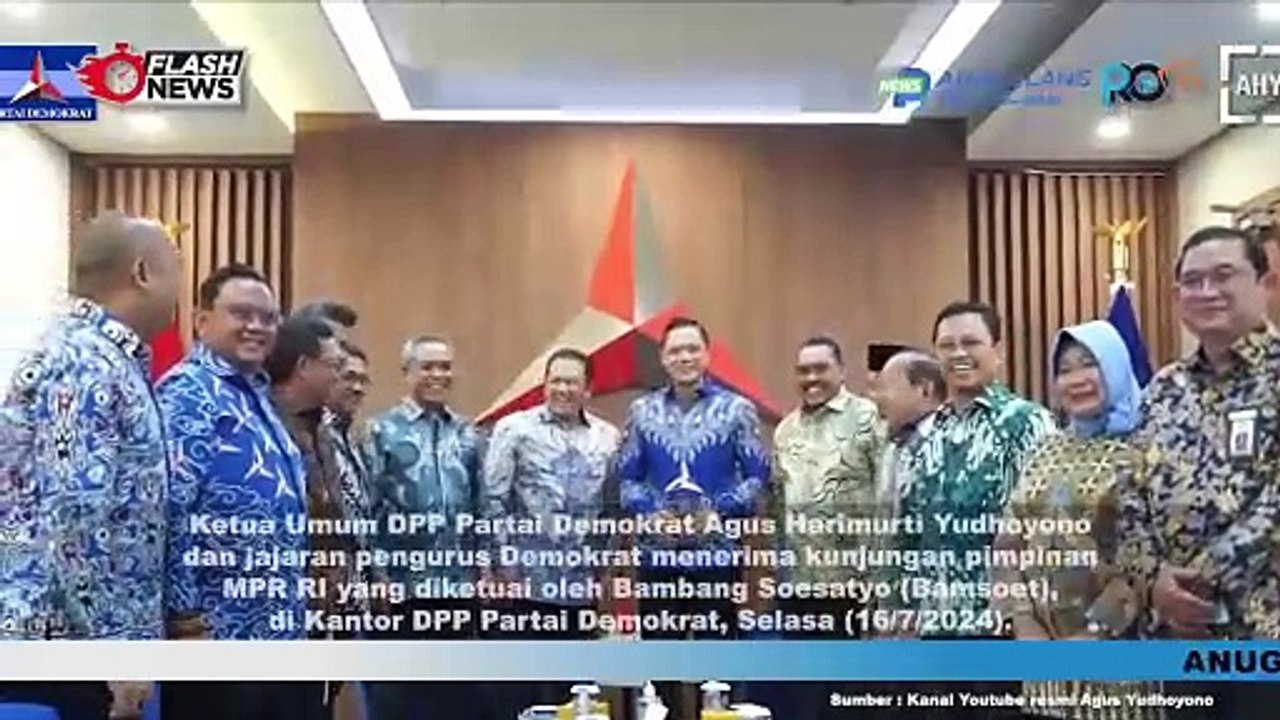PARTAI DEMOKRAT TERIMA KUNJUNGAN PARA PIMPINAN...
