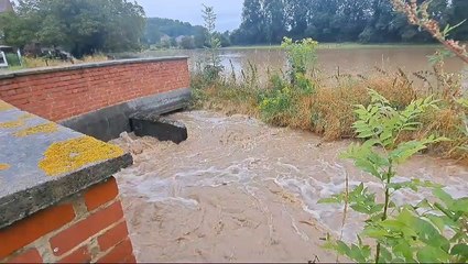 Le rieu de Barges en crue