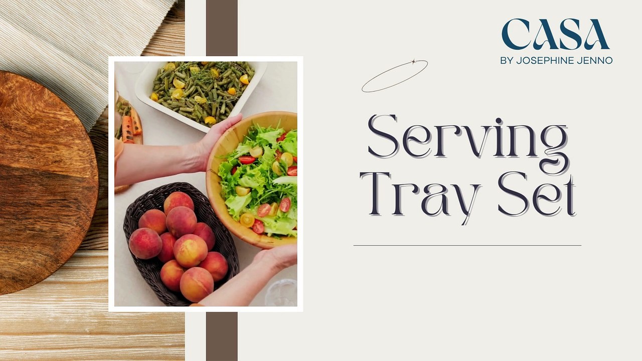Stylish and Durable Serving Tray Set