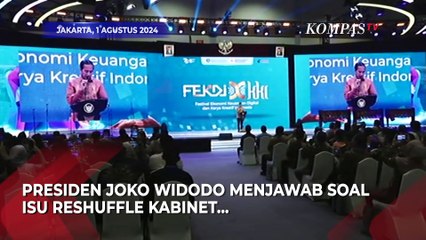 Télécharger la video: Presiden Joko Widodo Angkat Bicara soal Isu Reshuffle Kabinet Indonesia Maju