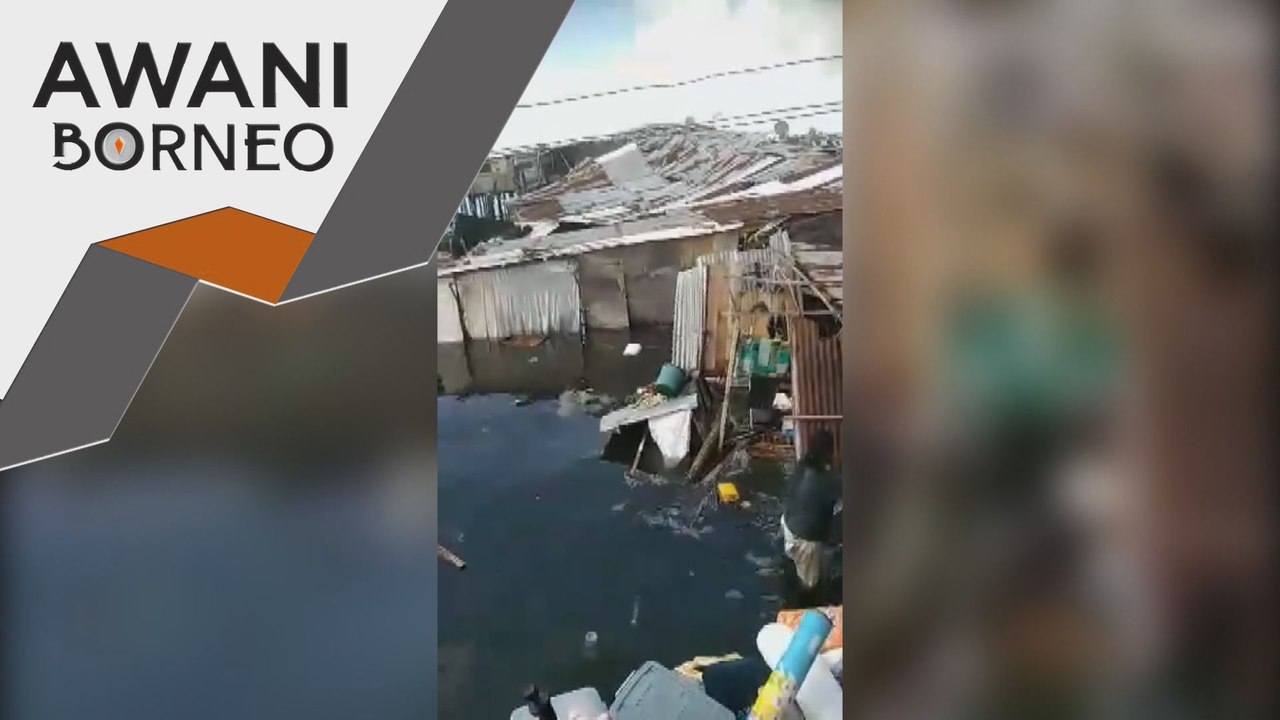 30 rumah setinggan atas air roboh