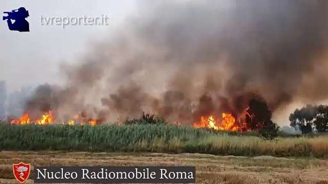 NUCLEO RADIOMOBILE INCENDI A ROMA, LA CRONACA IN DIRETTA A BORDO DELLE AUTORADIO DEI CARABINIERI(3)