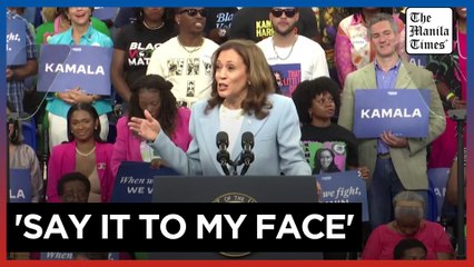 Harris defies Trump and Vance at campaign rally