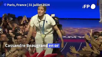 JO-2024: les triathlètes français Beaugrand et Bergère célèbrent l'or et le bronze