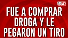 Lo balearon cuando fue a comprar droga... ¡y escapó enyesado del hospital!