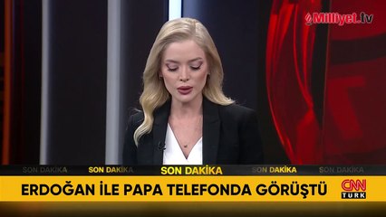 Cumhurbaşkanı Erdoğan, Papa ile telefonda görüştü