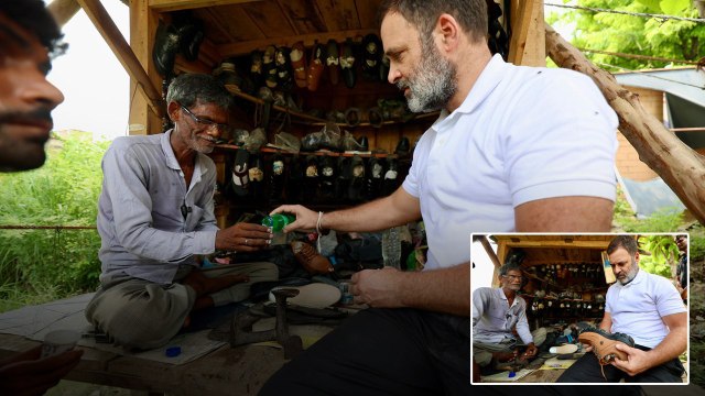 Utter Pradesh లో Rahul Gandhi.. Rahul కుట్టిన చెప్పులకు 5 lakhs | Oneindia Telugu