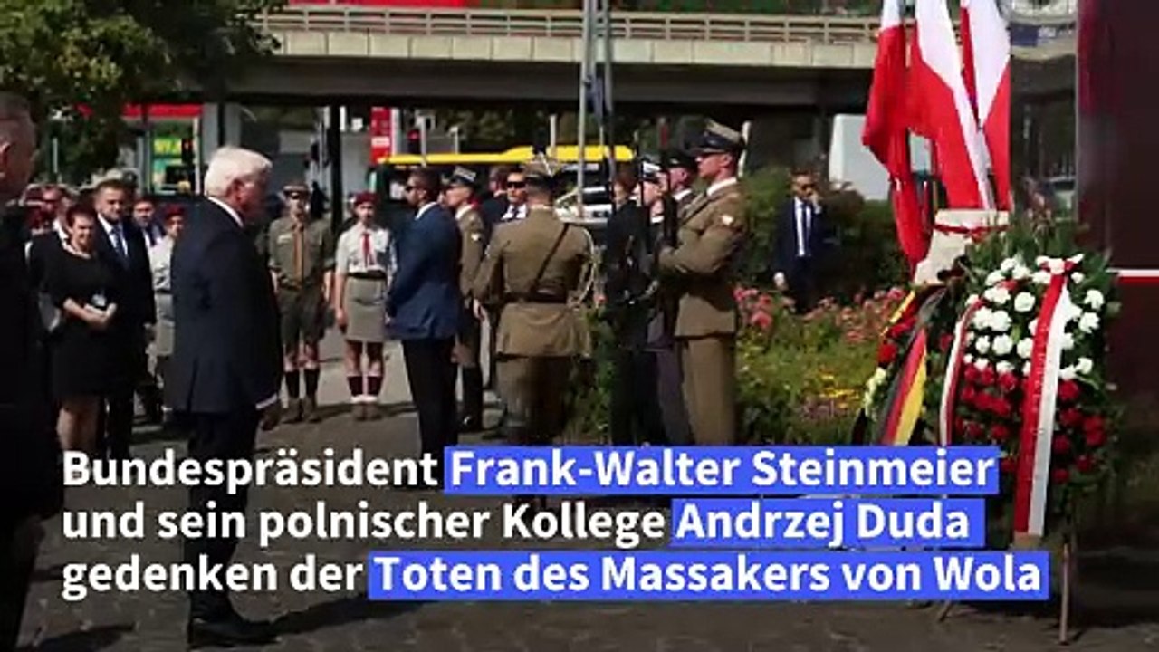 Steinmeier gedenkt der Toten des Massakers von Wola 1944