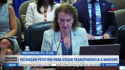 La OEA solicita la detención de Nicolás Maduro por el "baño de sangre" en Venezuela