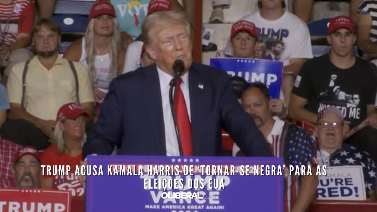 Trump acusa Kamala Harris de ‘tornar-se negra’ para as eleições dos EUA