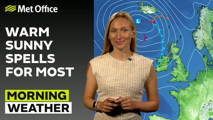 Met Office Morning Weather Forecast 02/08/24 - Outbreaks of rain in the west