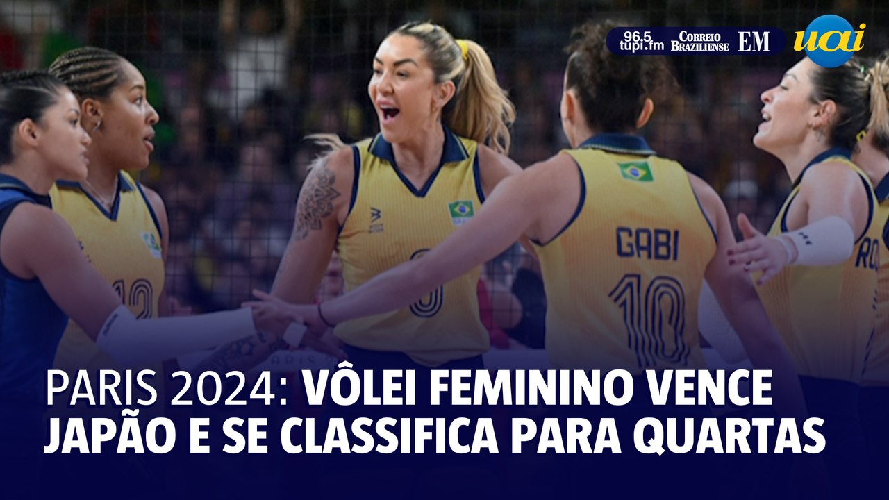 Brasil atropela Japão no vôlei feminino e garante vaga na próxima fase
