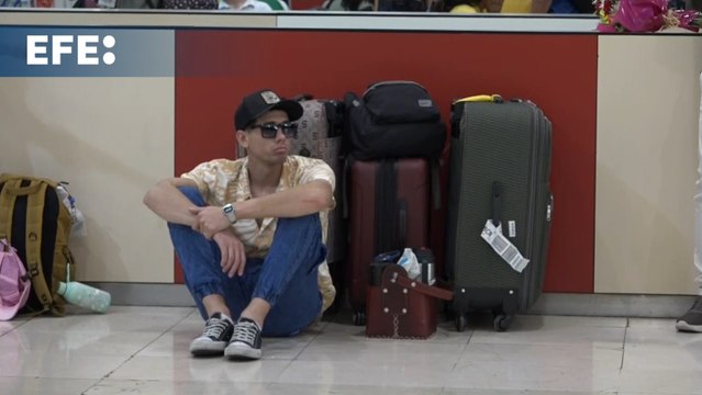La estación de Sants de Barcelona, a pleno rendimiento de pasajeros en este primero de agosto