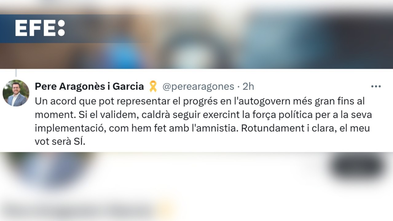 Aragonès ve en el preacuerdo con el PSC "un salto adelante sin precedentes" y dice que votará "sí"