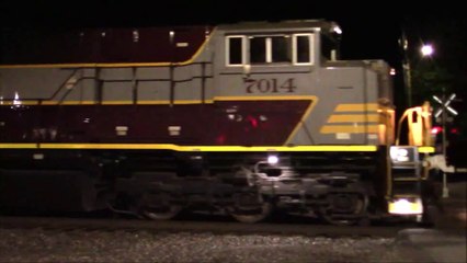 CP 7014 (Maroon & Grey Script Scheme) Leads NS 60P through Erlanger KY