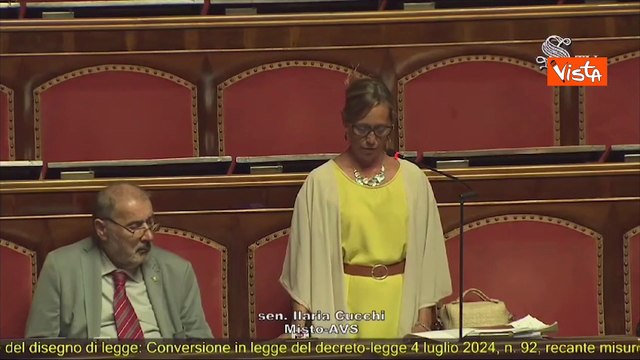 Dl Carceri, Cucchi (Avs) legge in Aula nomi di 67 detenuti e agenti suicidi