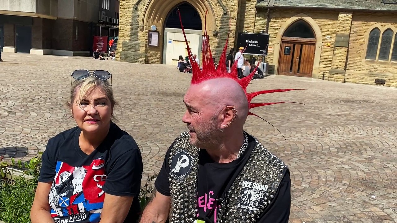 Thousands of punks head to the Winter Gardens in Blackpool for the Rebellion Festival