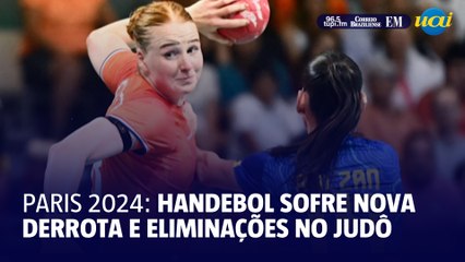 Brasil perde no handebol e têm eliminações no judô