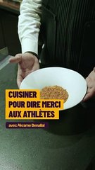 Akrame Benallal va représenter la gastronomie française aux JO, sa manière à lui de dire merci aux athlètes ! ‍ Samedi sur liik !