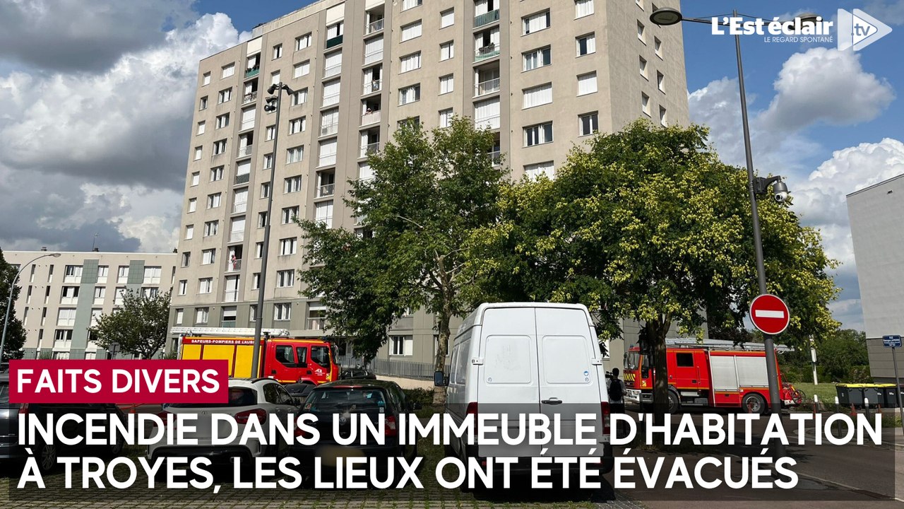 Incendie dans un immeuble d’habitation de Troyes, les lieux évacués