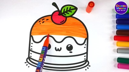 Sweet Treats! Adorable Cake Painting & Coloring Page for Kids & Toddlers