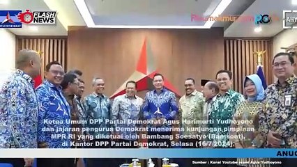 Partai Demokrat Terima Kunjungan Para Pimpinan MPR RI Bahas Biaya Politik dan Peran Wakil Rakyat