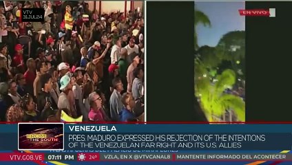 Venezuelan President calls on people to defend peace