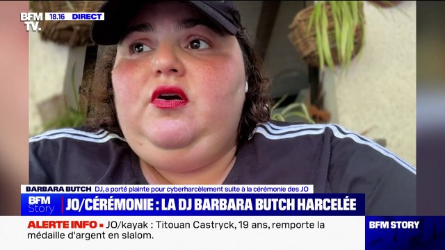 Le simple fait d'exister en tant que femme dans un corps gros m'amène à ce cyberharcèlement , estime Barbara Butch, DJ harcelée après sa participation à la cérémonie d'ouverture des JO