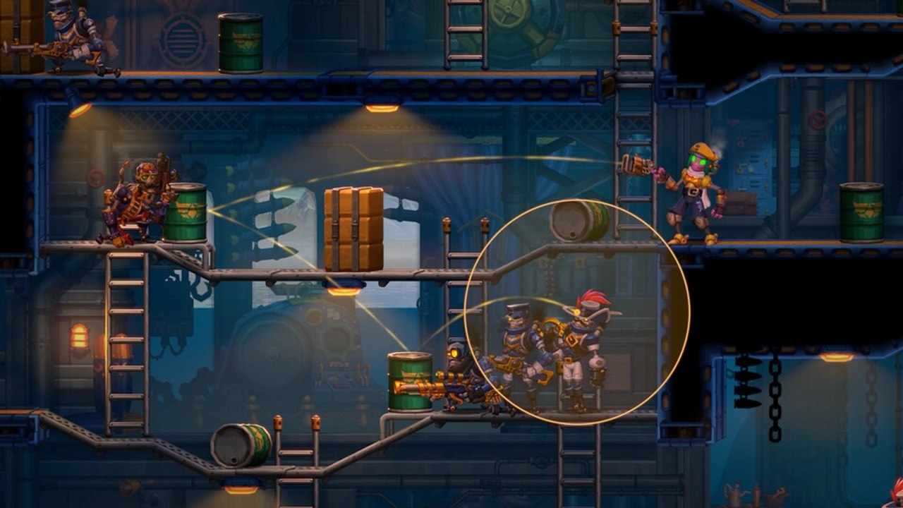 Steamworld heist 2: ein kompletter kampf des taktik-geheimtipps im gameplay-video