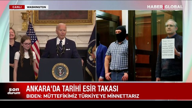Son dakika! ABD Başkanı Biden'dan Türkiye'ye esir takası teşekkürü: Türkiye'ye minnettarım