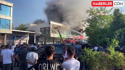 Diyarbakır'da Oto Sanayi Sitesi'nde Yangın Çıktı