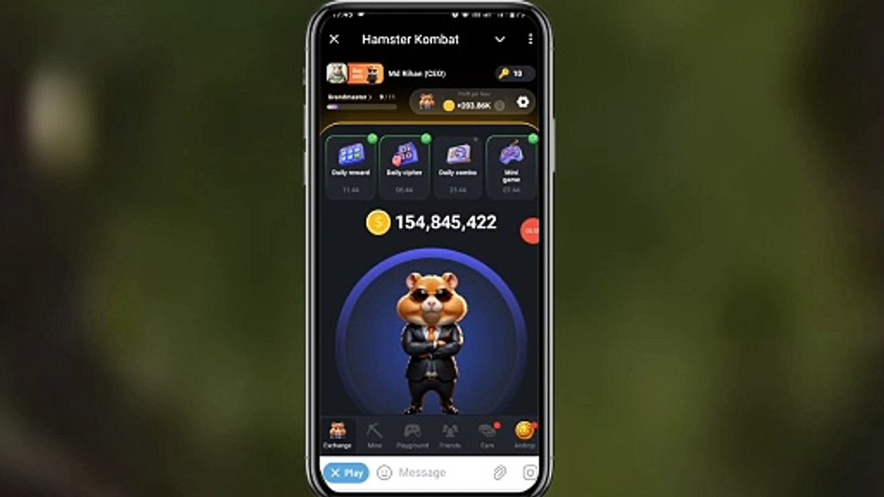 Hamster kombat daily cipher code