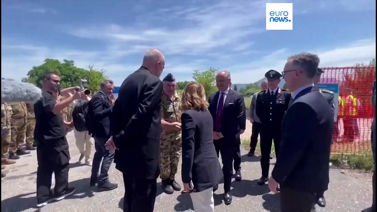 Hitze und technische Probleme: Italiens umstrittene Flüchtlingslager in Albanien