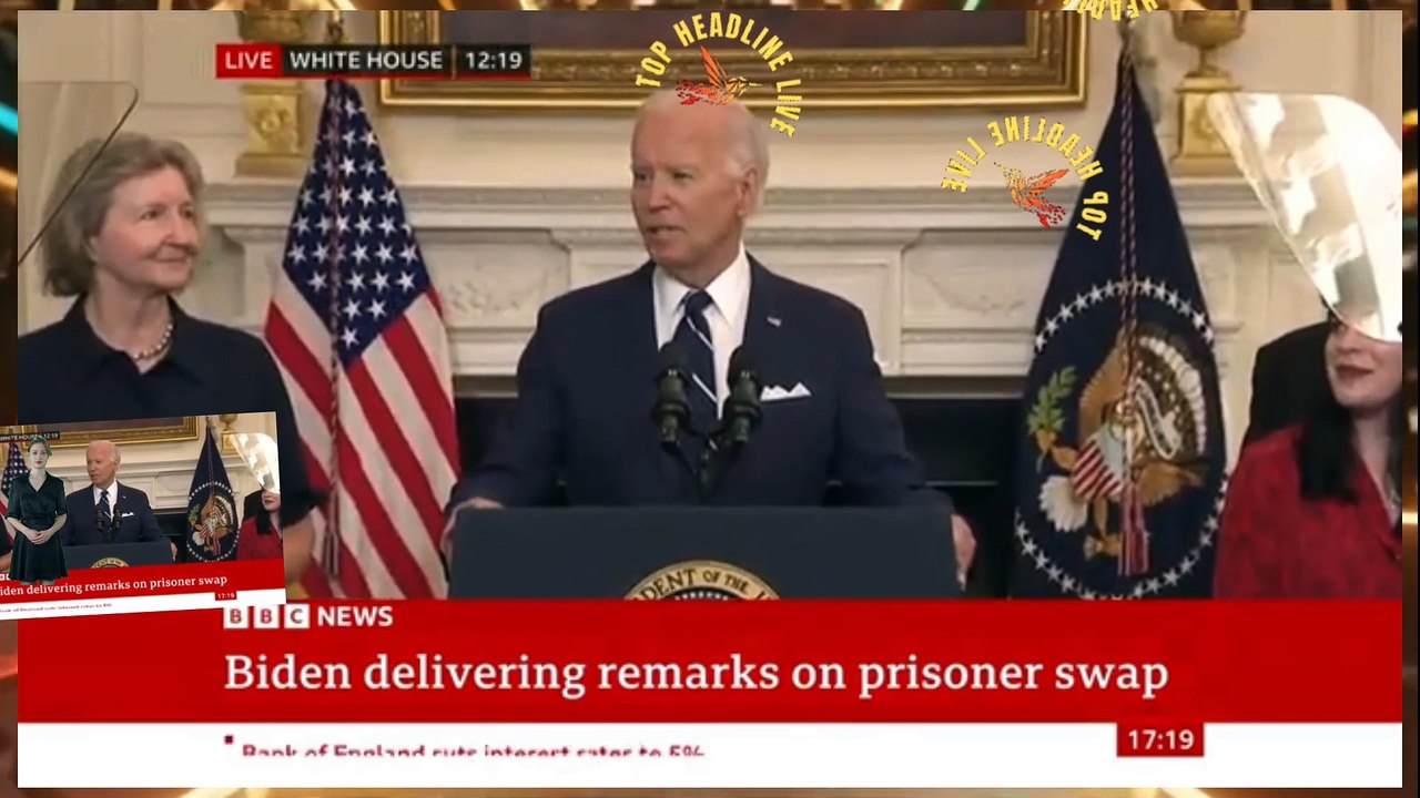 US President Joe Biden welcomes prisoners' release in huge swap with Russia | BBC News