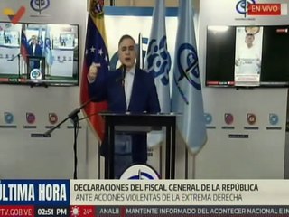 Fiscal General presenta la detención de grupos violentos que causaron daños en Puerto la Cruz