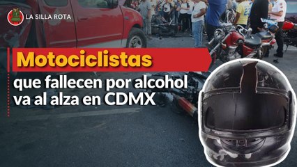 Fallecimiento de motociclistas por alcohol incrementa en CDMX