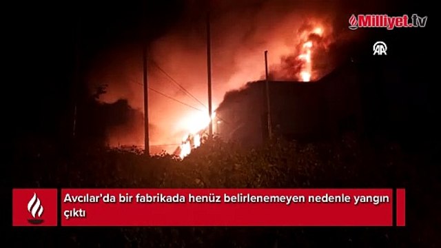 Avcılar'da korkutan fabrika yangını! Ekipler müdahale ediyor