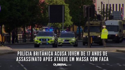 Polícia britânica acusa jovem de 17 anos de assassinato após ataque em massa com faca