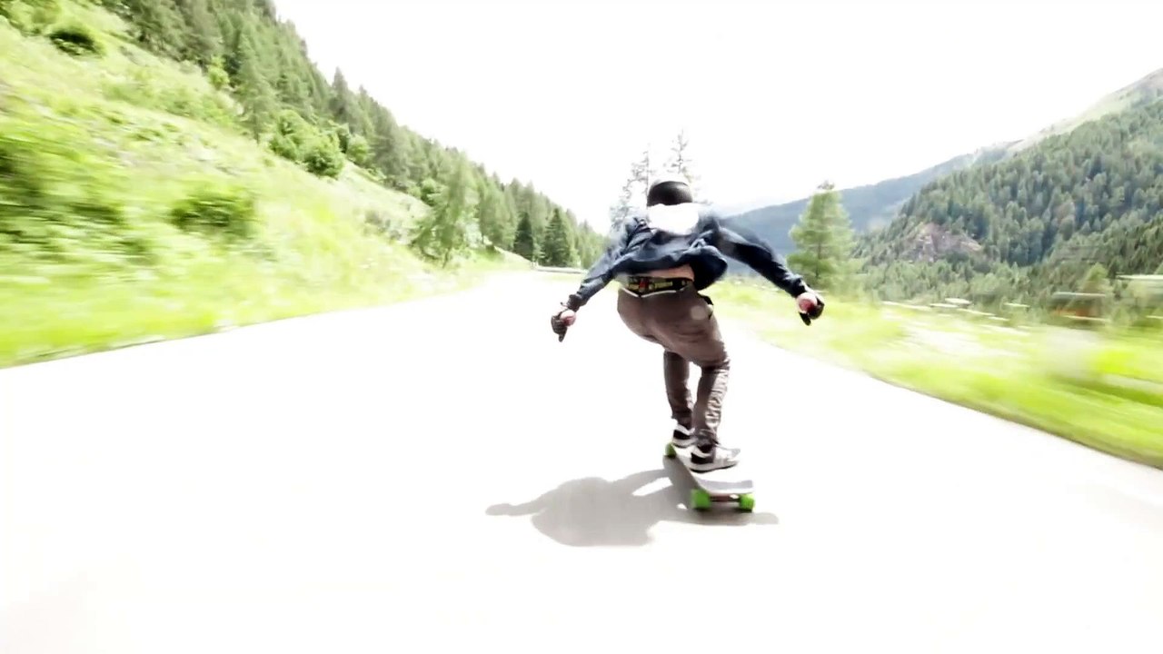 Longboarding Raw Run__ Italian Dolamites