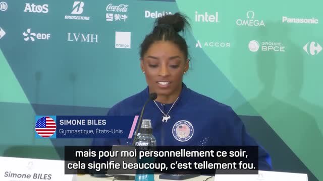 Paris 2024 - Biles : “Je suis très fière de la lutte que j’ai menée ces trois dernières années”