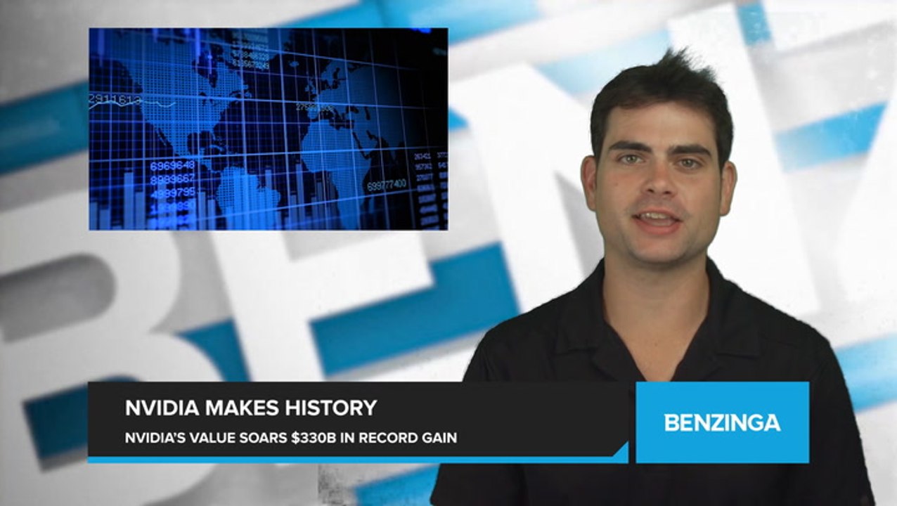 Nvidia's Market Value Soars by $330 Billion in a Single Day, the Biggest Stock Market Gain in History