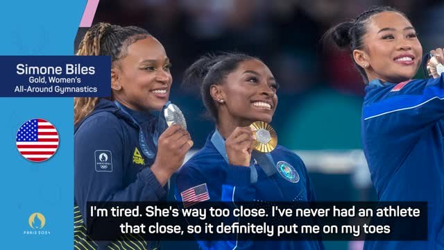 I was stressing! - Biles made to work for all-around gold