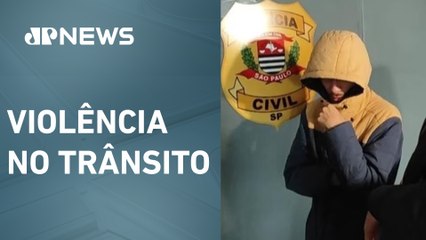 Motorista de Porsche amarelo é levado para presídio em São Paulo