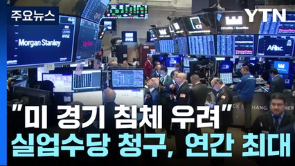 "경기 침체 우려"...뉴욕증시 급등 하루 만에 폭락 / YTN
